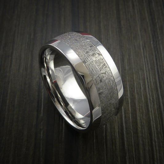 Steel XVII - Gibeon Meteorite in Inconel Wedding Men's Wedding Ring - Nura Lab