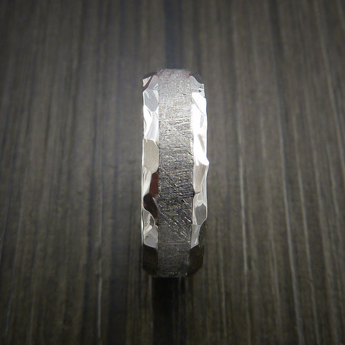 Maverick XVII - Gibeon Meteorite in Inconel Wedding Men's Wedding Ring - view 3 - Nura Lab