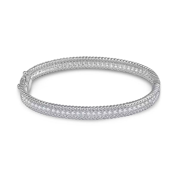 Éclat - Beaded Moissanite Bangle