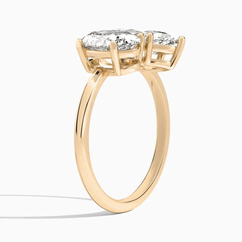 Josie - Oval and Marquise Toi et Moi Lab Grown Diamond Engagement Ring Raphana Jewellery
