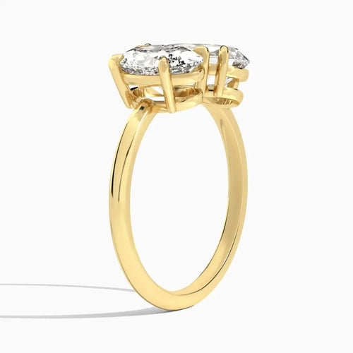 Clara - Oval and Pear Toi et Moi Lab Grown Diamond Engagement Ring Raphana Jewellery
