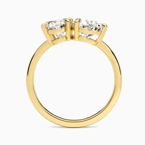 Clara - Oval and Pear Toi et Moi Lab Grown Diamond Engagement Ring Raphana Jewellery