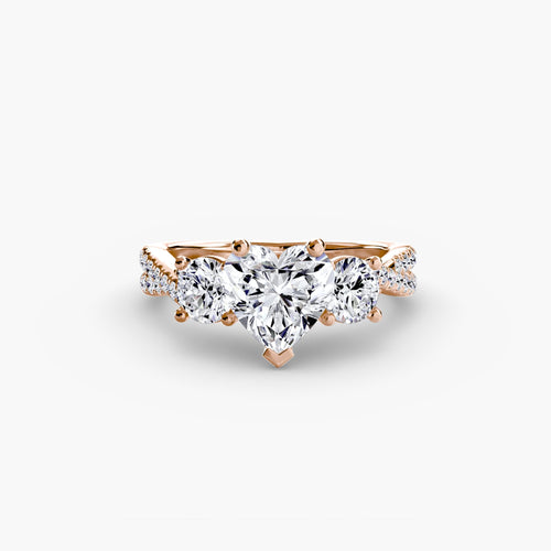 Three-Stone with Pavé Band 2.