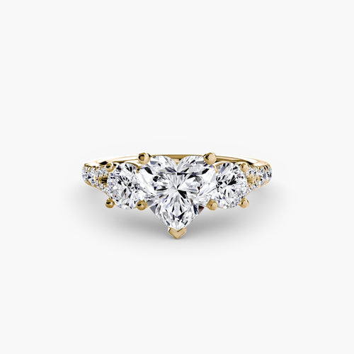 Three-Stone with Pavé Band 3.