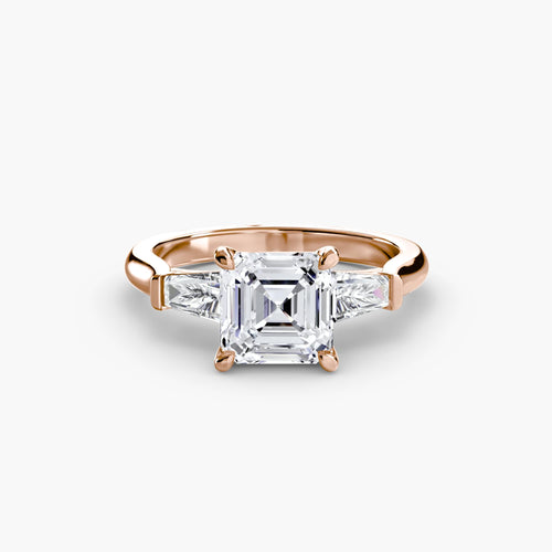 Three-Stone Ring (Baguette Side Stones).