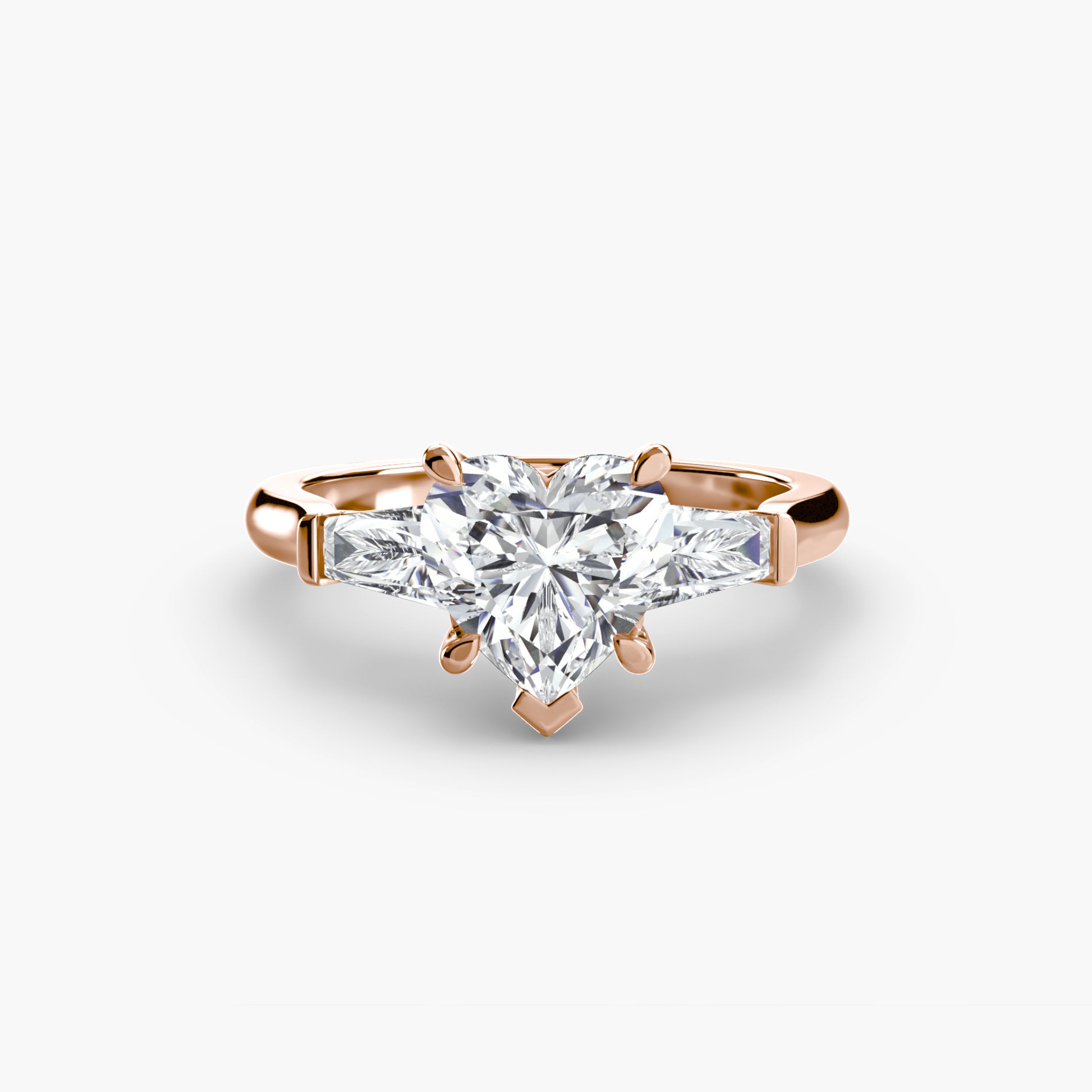 Three-Stone Ring (Baguette Side Stones).