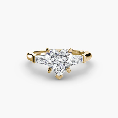 Three-Stone Ring (Baguette Side Stones).