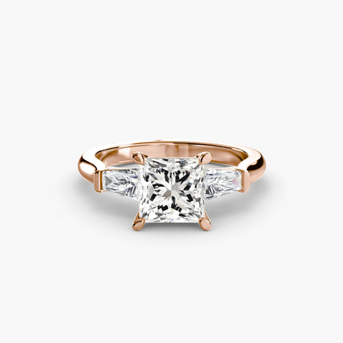 Three-Stone Ring (Baguette Side Stones).