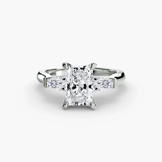 Three-Stone Ring (Baguette Side Stones) 2.