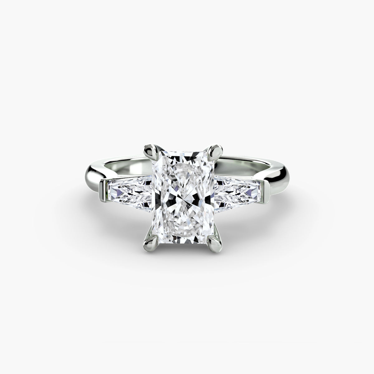 Three-Stone Ring (Baguette Side Stones) 2.