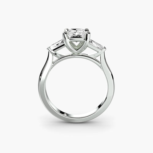 Three-Stone Ring (Baguette Side Stones) 2.
