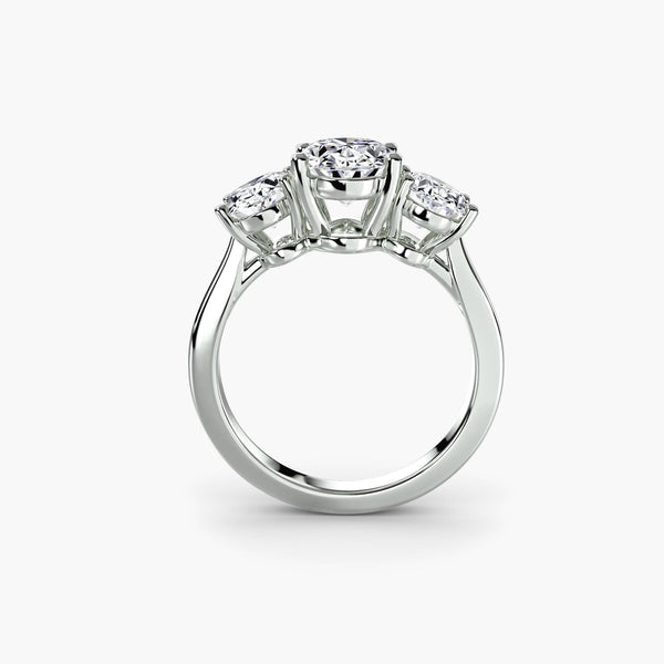 Phoebe - Trilogy Oval Lab Grown Diamond Engagement Ring