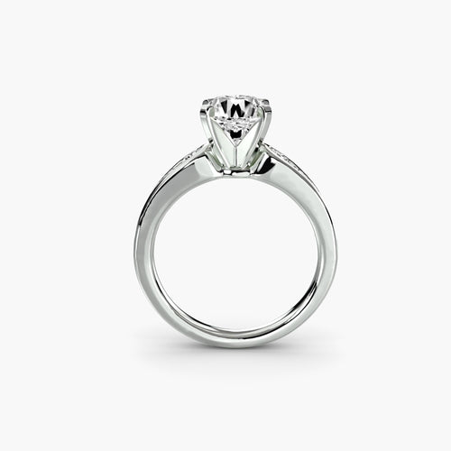 Solitaire with Pavé 2.