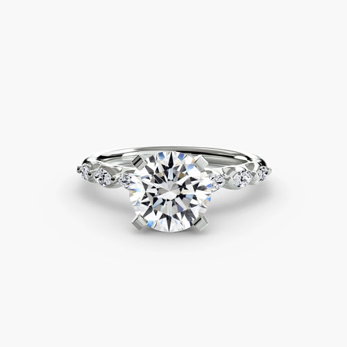 The Floral Accent Solitaire.