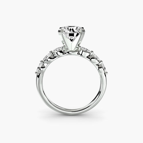The Floral Accent Solitaire.