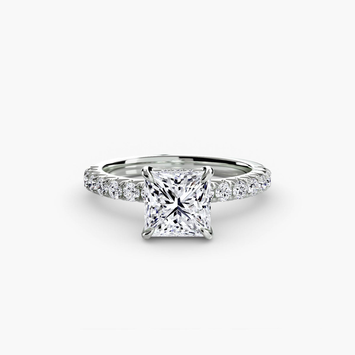 Solitaire with Pavé 6.
