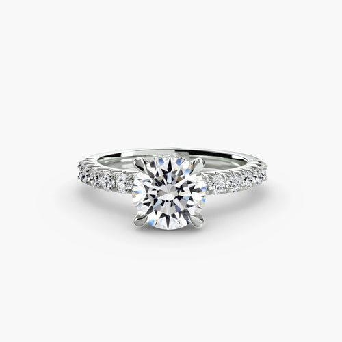 Solitaire with Pavé 6.