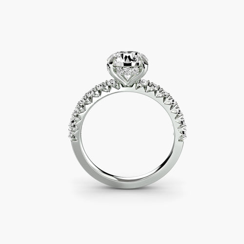 Solitaire with Pavé 6.