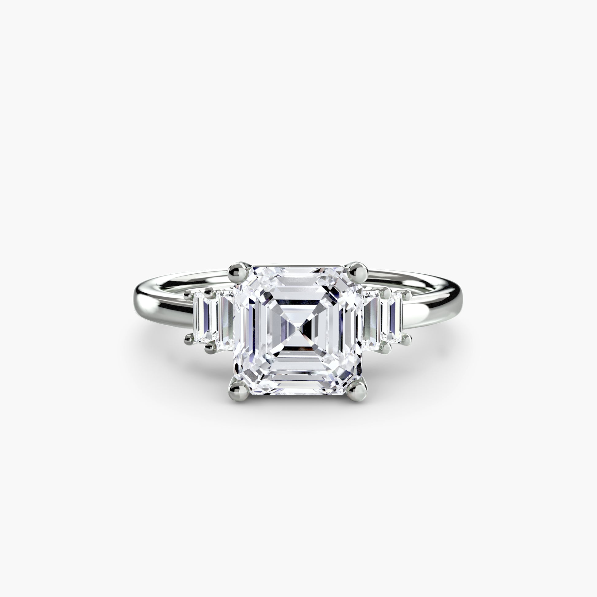 Baguette Accent Solitaire.