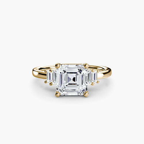 Baguette Accent Solitaire.