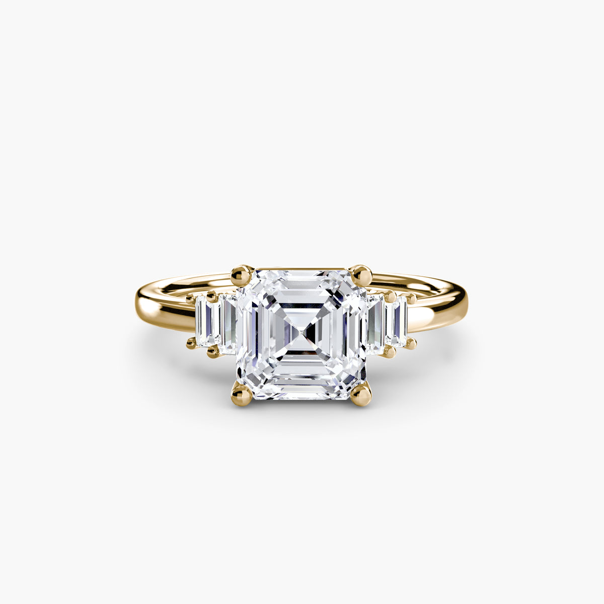 Baguette Accent Solitaire.