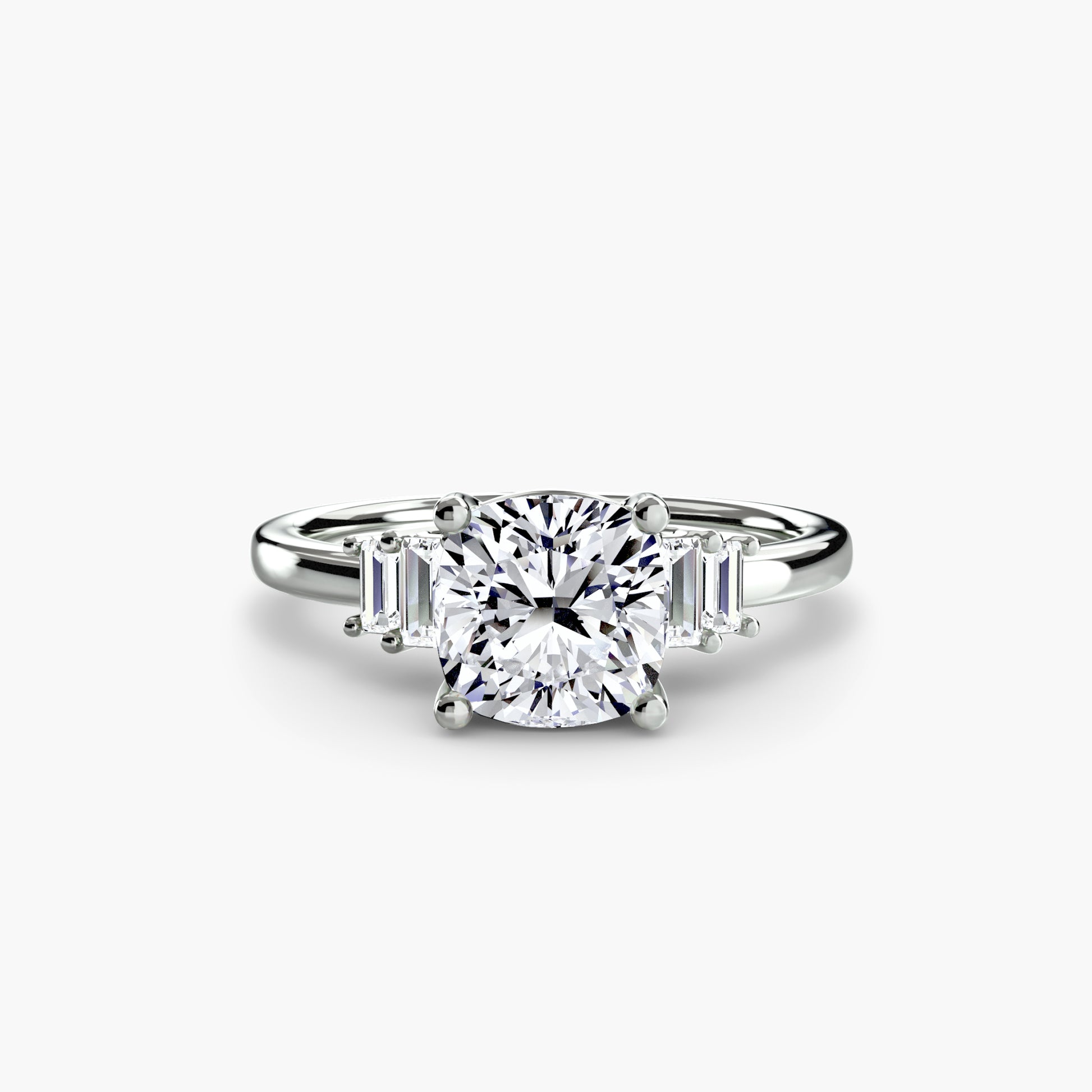Baguette Accent Solitaire.