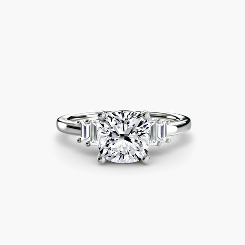 Baguette Accent Solitaire.