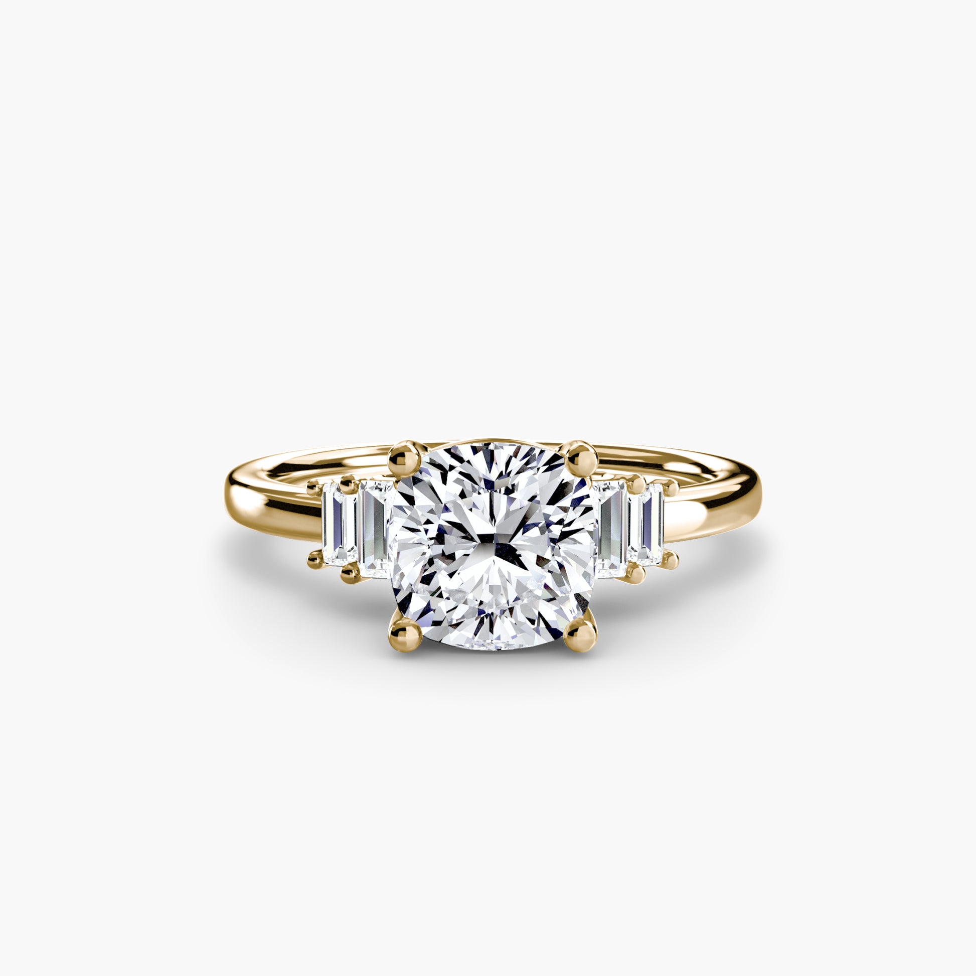 Baguette Accent Solitaire.