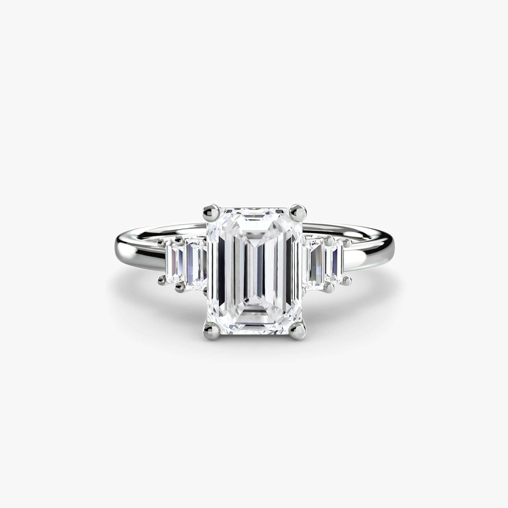 Baguette Accent Solitaire.