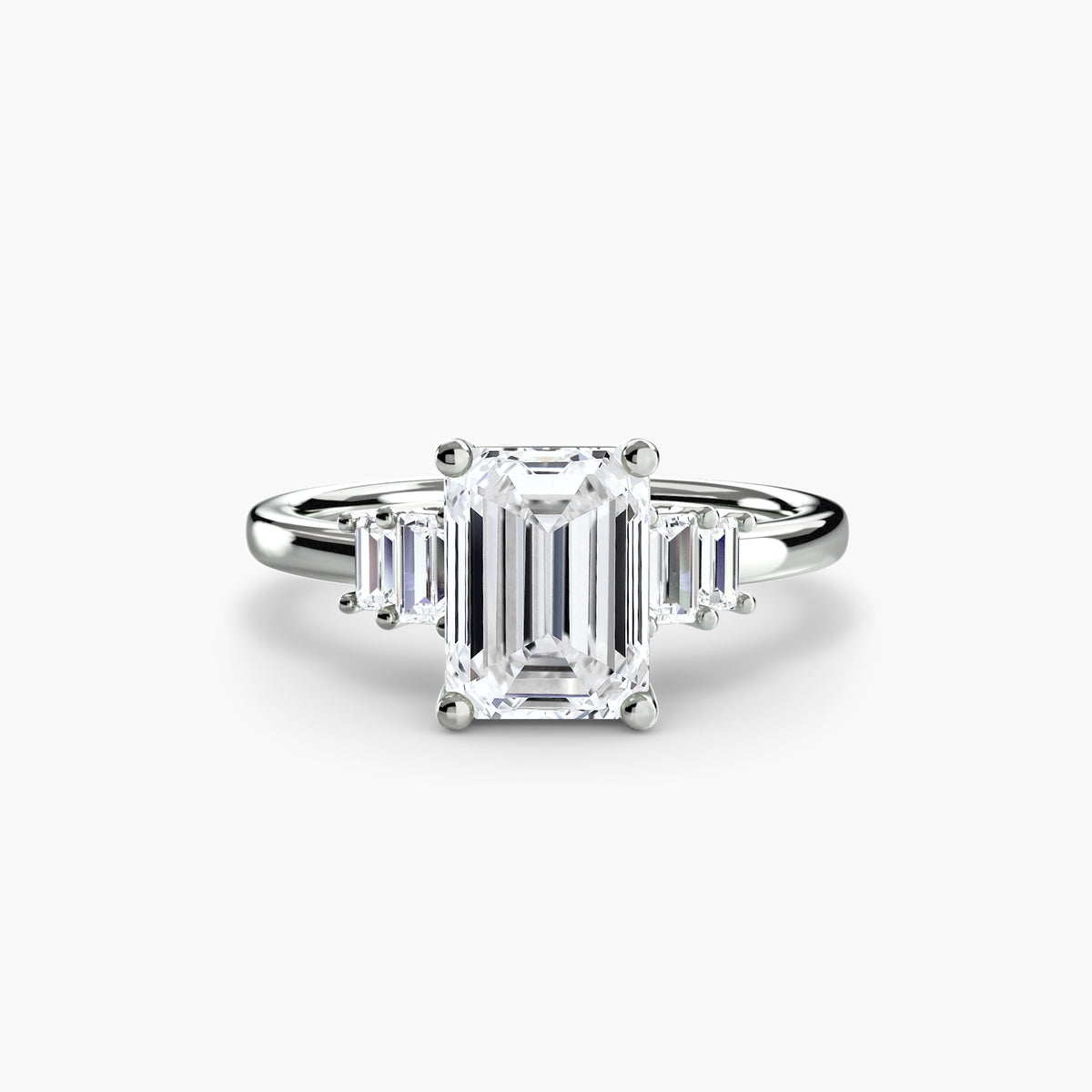 Baguette Accent Solitaire.