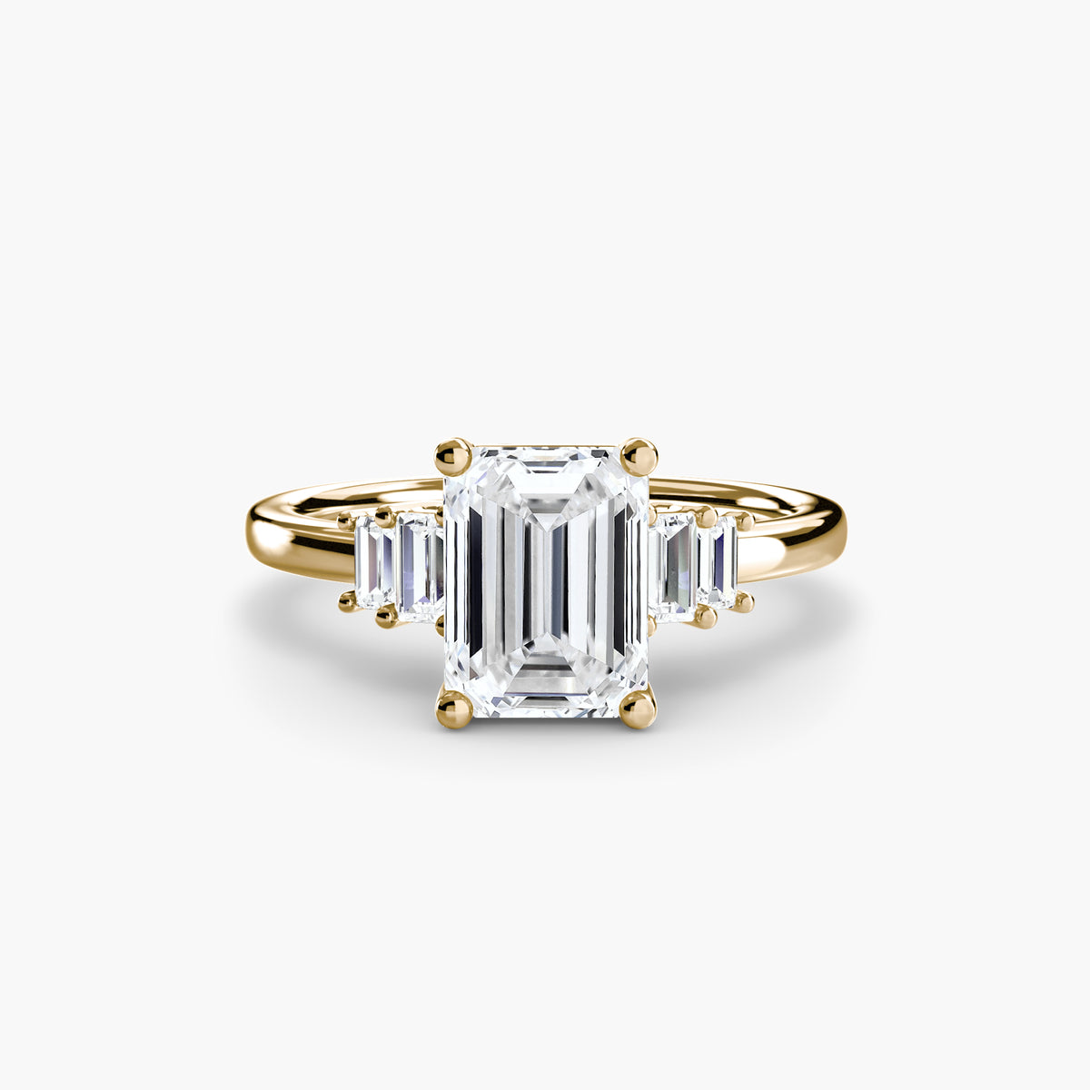 Baguette Accent Solitaire.