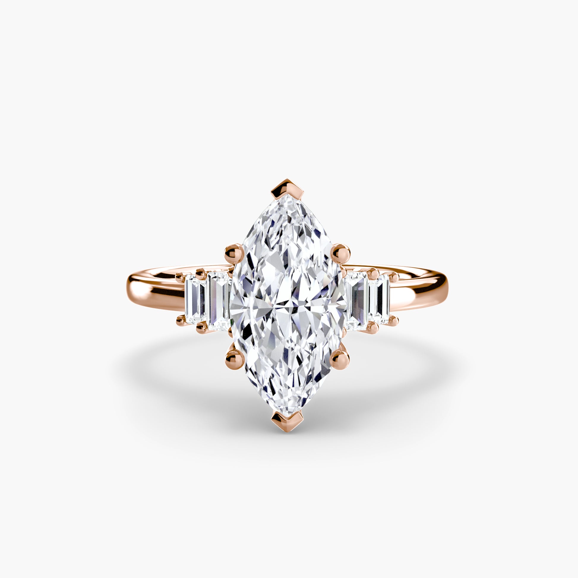 Baguette Accent Solitaire.
