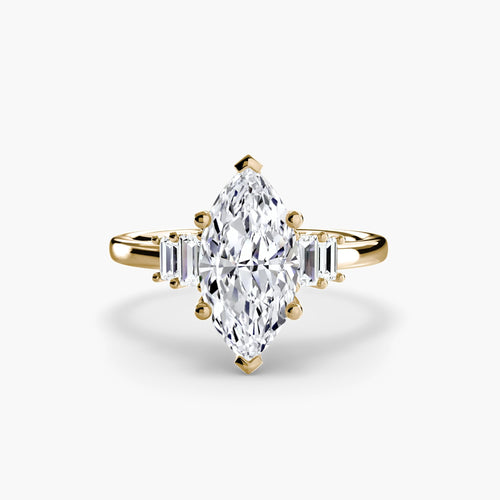 Baguette Accent Solitaire.