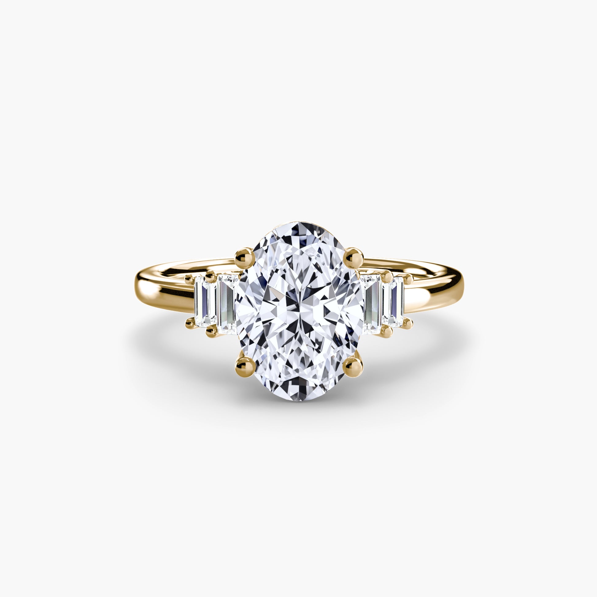 Baguette Accent Solitaire.