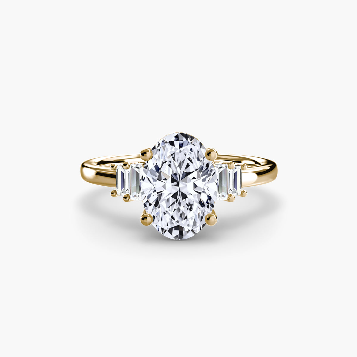 Baguette Accent Solitaire.