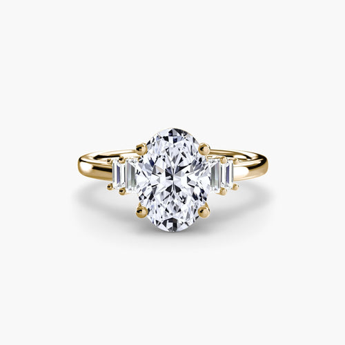 Baguette Accent Solitaire.