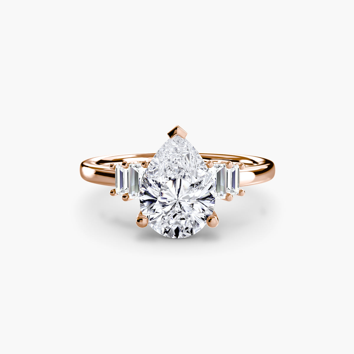 Baguette Accent Solitaire.