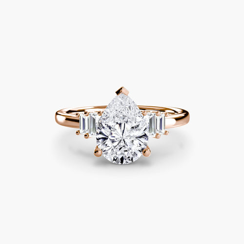 Baguette Accent Solitaire.