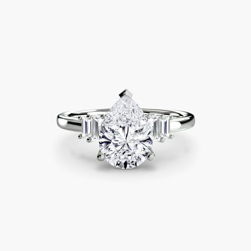 Baguette Accent Solitaire.
