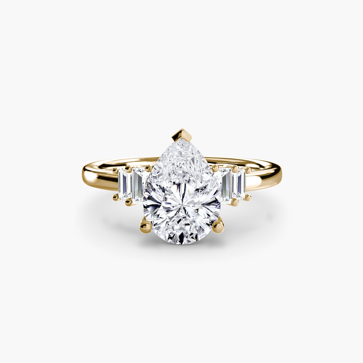 Baguette Accent Solitaire.