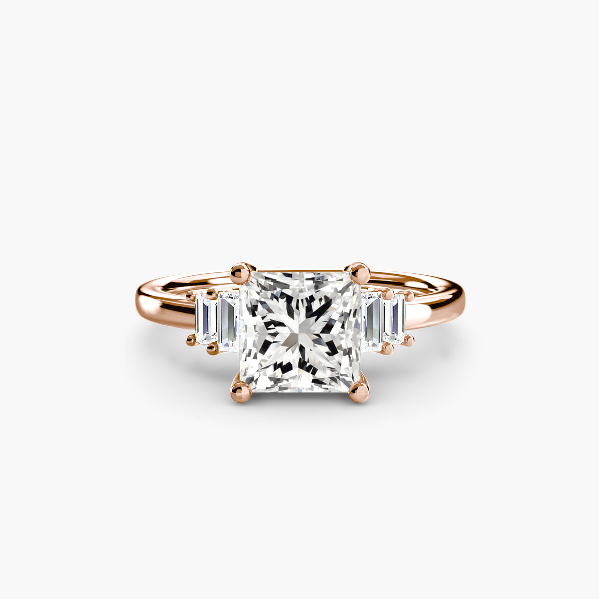 Baguette Accent Solitaire.