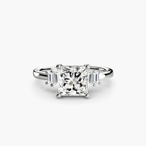 Baguette Accent Solitaire.