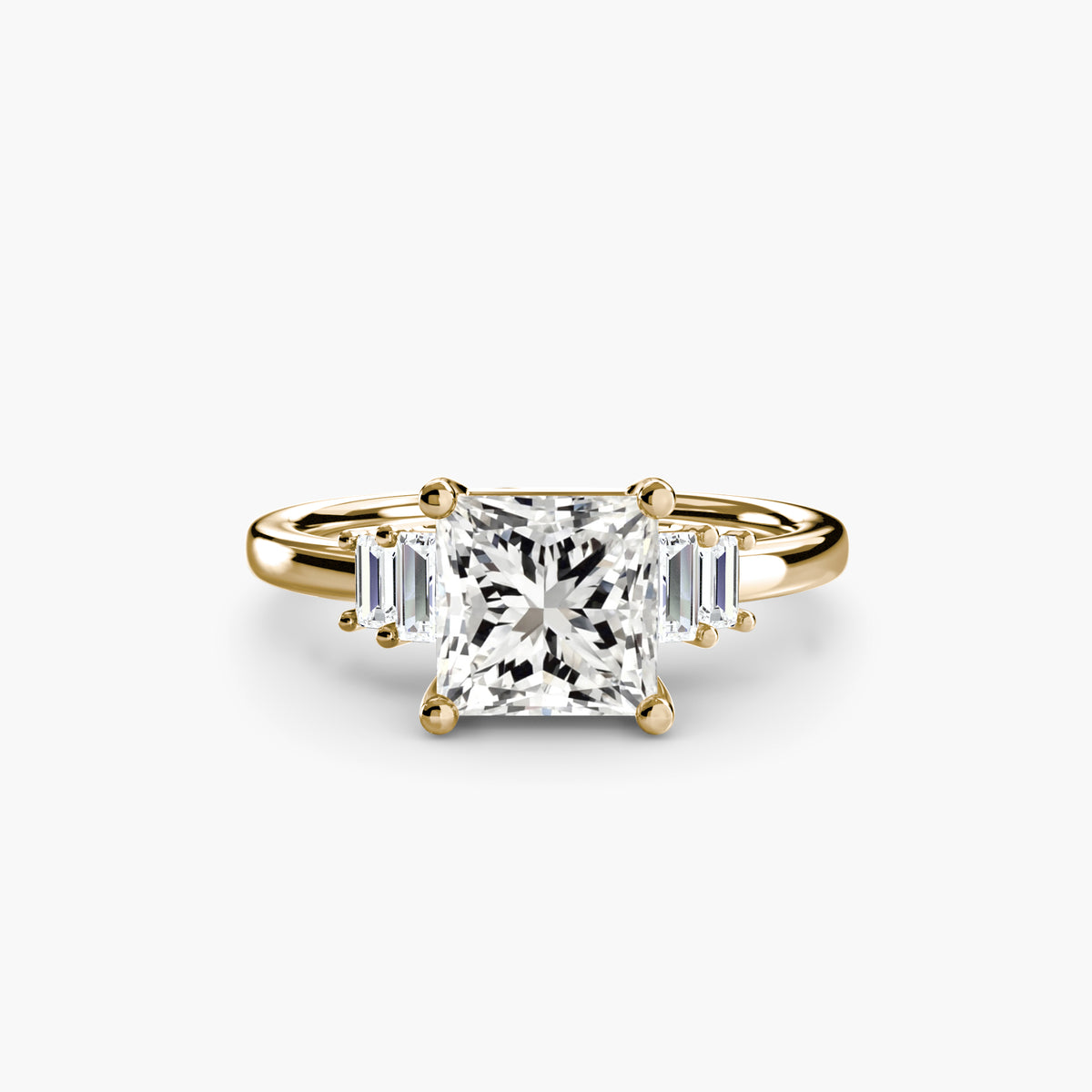 Baguette Accent Solitaire.
