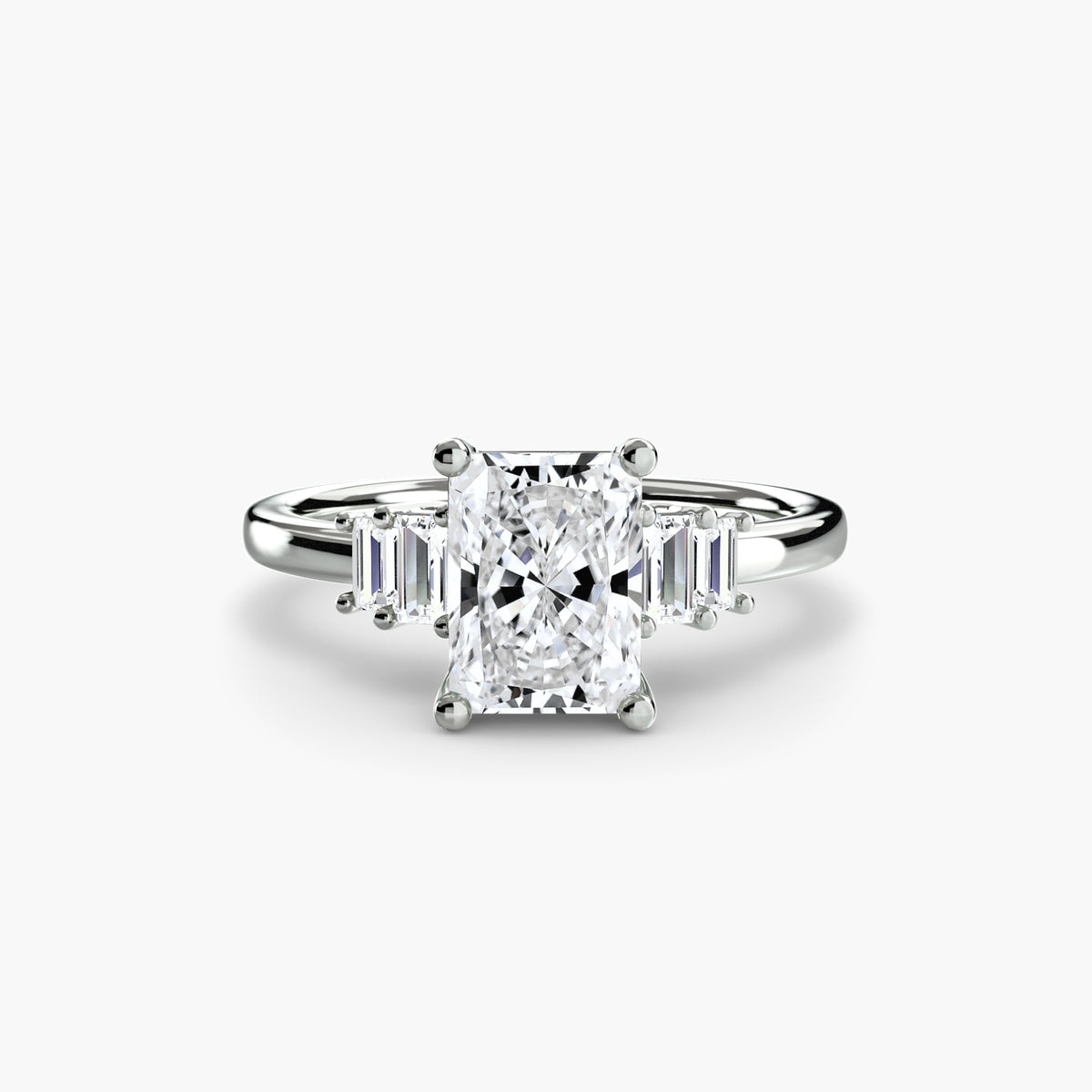 Baguette Accent Solitaire.