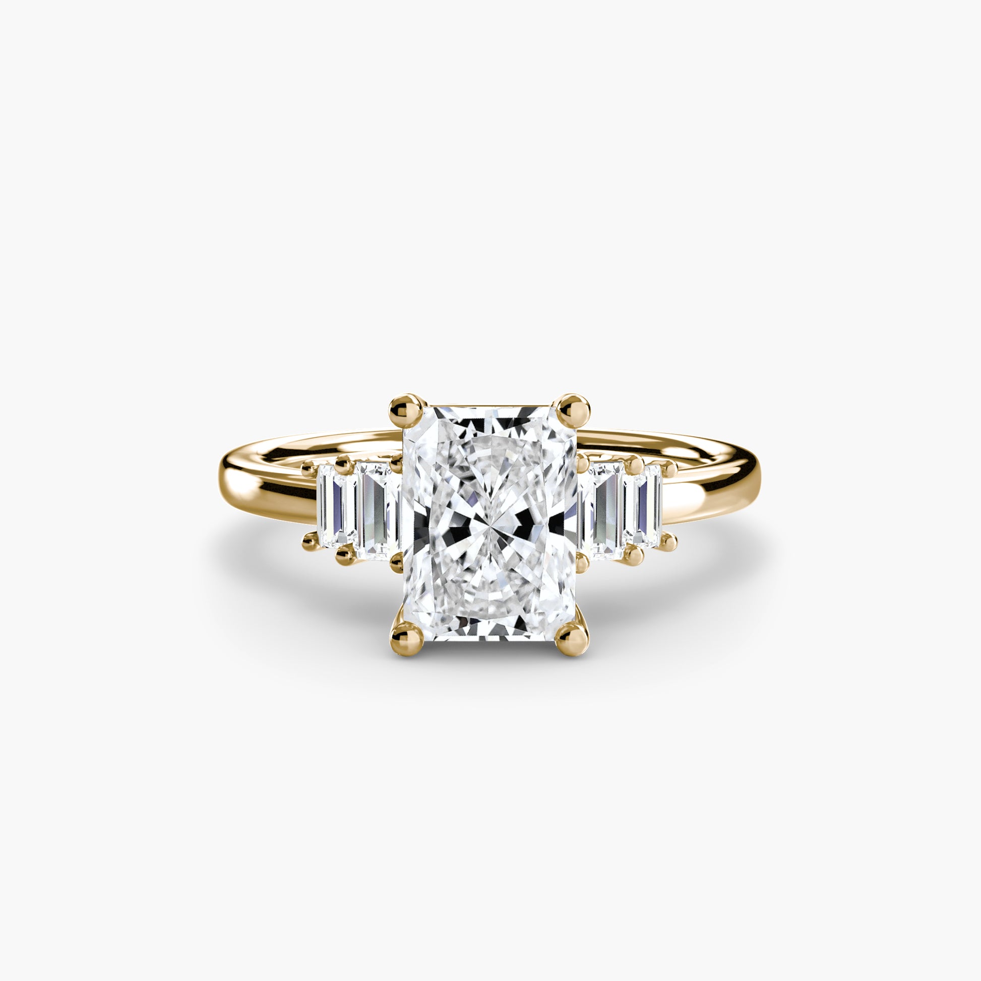 Baguette Accent Solitaire.