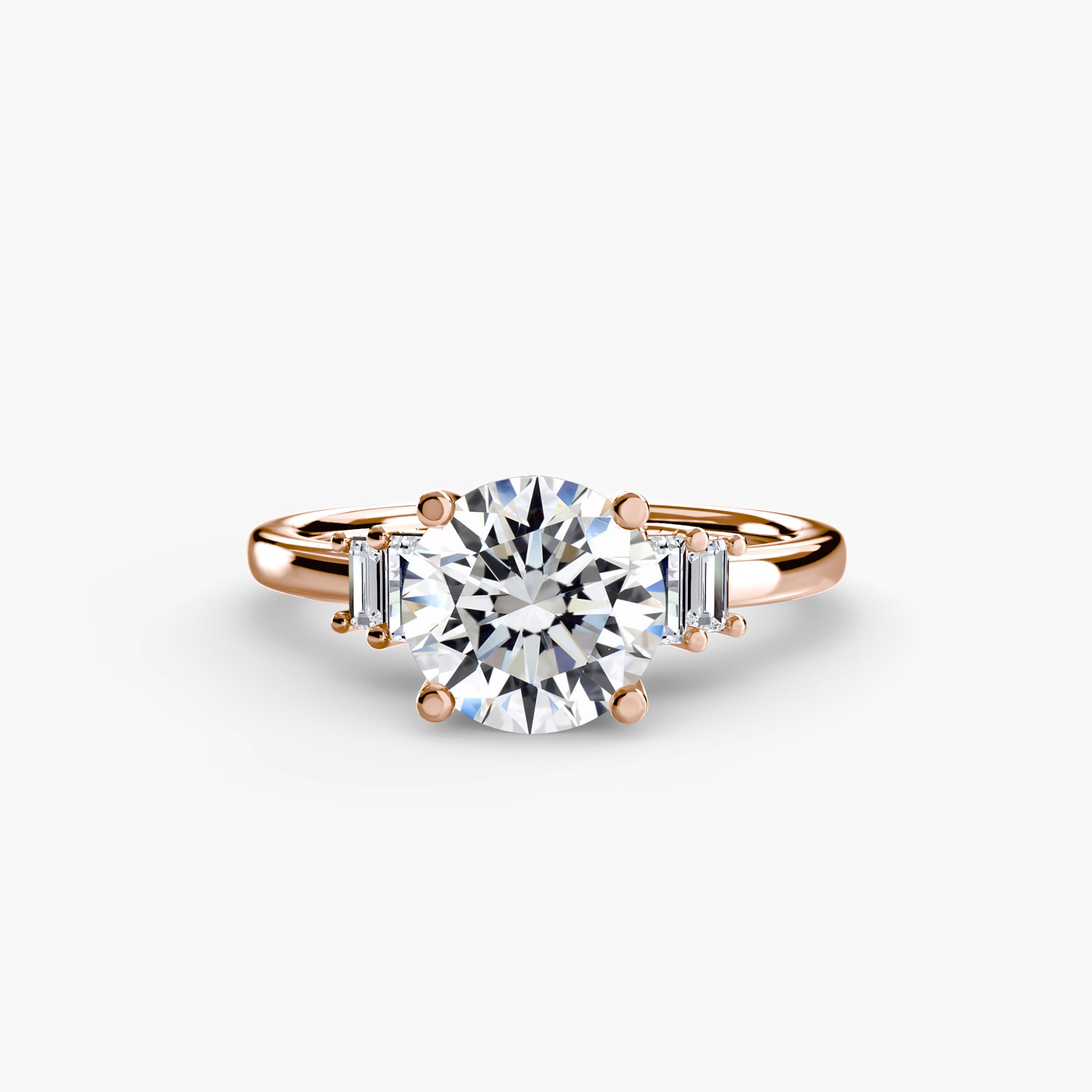 Baguette Accent Solitaire.