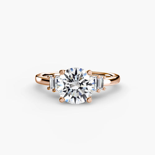Baguette Accent Solitaire.