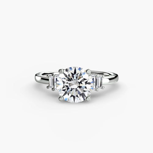 Baguette Accent Solitaire.