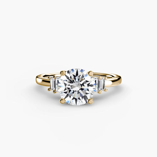 Baguette Accent Solitaire.