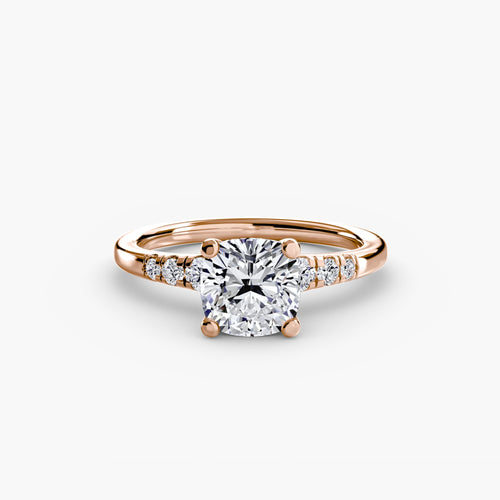 Solitaire with Shoulder Accents.